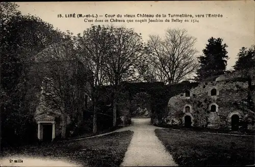 Ak Liré Maine et Loire, Cour du vieux Château de la Turmelière