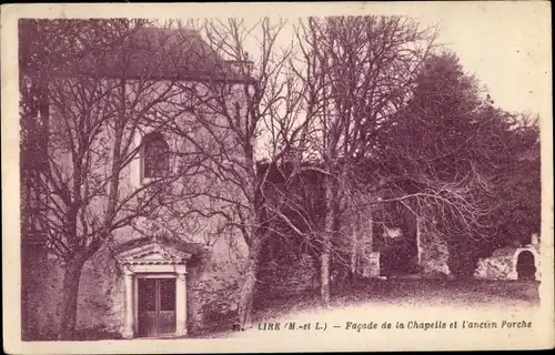Ak Liré Maine et Loire, Facade de la Chapelle et l'ancien Porche