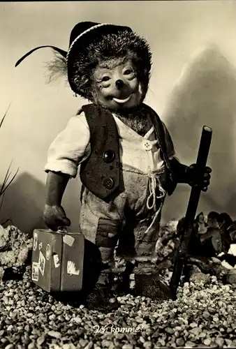 Ak Mecki der Igel als Reisender, Ich komme