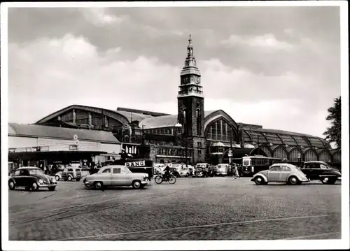 Ak Hamburg, Ansicht des Hauptbahnhofes