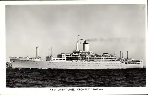 Ak Dampfschiff Oronsay, P&O