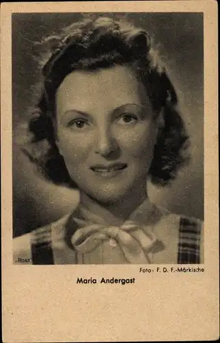Ak Schauspielerin Maria Andergast