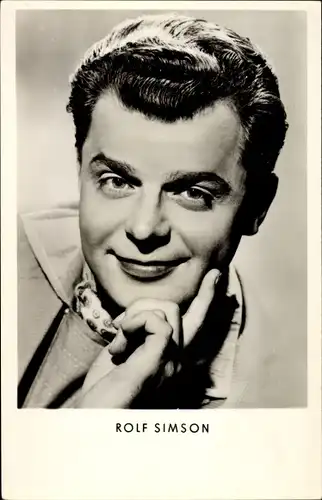 Ak Sänger Rolf Simson