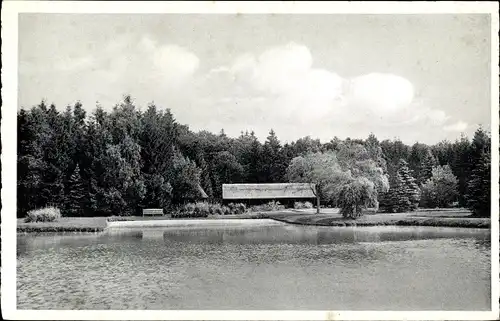 Ak Kollow in Schleswig Holstein, Kurheim, Seepartie