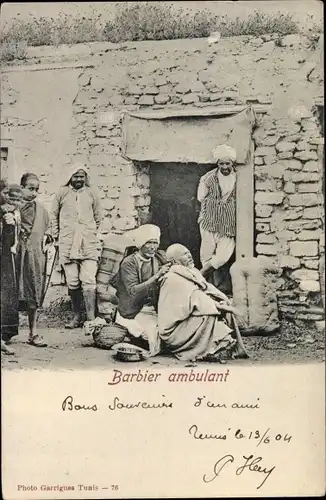 Ak Tunesien, Barbier ambulant