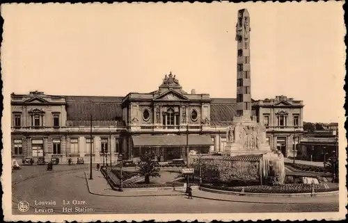 Ak Louvain Leuven Flämisch Brabant, La Gare