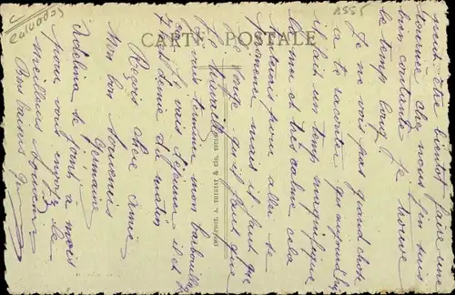 Ak Blonville sur Mer Calvados, La Plage a maree haute vers Villers