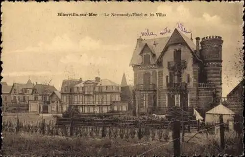 Ak Blonville sur Mer Calvados, Le Normandy Hotel et les Villas