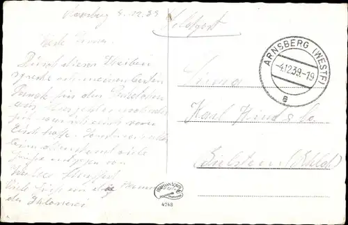 Ak Arnsberg im Sauerland, Totale, Krankenhaus, Schlossruine, Denkmal, Badewiese