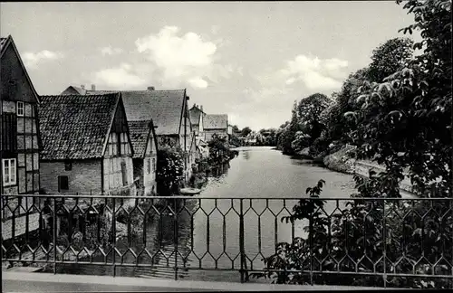 Ak Otterndorf an der Niederelbe, Partie an der Medem