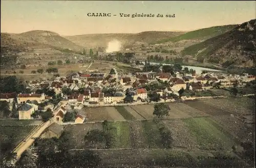Ak Cajarc Lot, Vue generale du sud