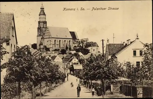 Ak Kamenz Sachsen, Pulsnitzer Straße