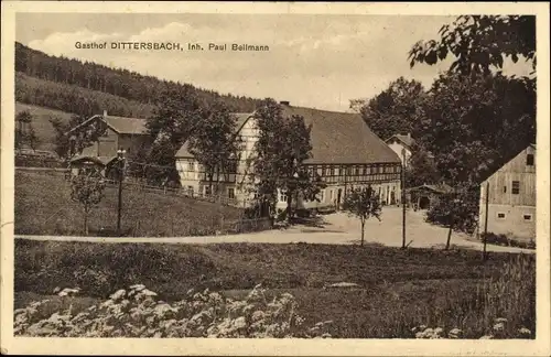 Ak Dittersbach Frauenstein im Erzgebirge, Gasthof Dittersbach