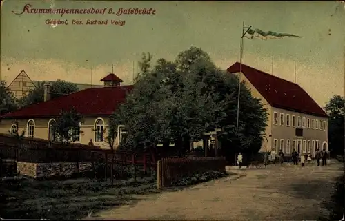 Ak Krummenhennersdorf Halsbrücke in Sachsen, Gasthof