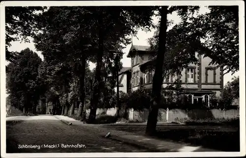 Ak Schönberg in Mecklenburg, Bahnhofstraße