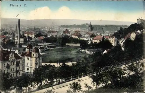 Ak Pirna an der Elbe, Stadtansicht