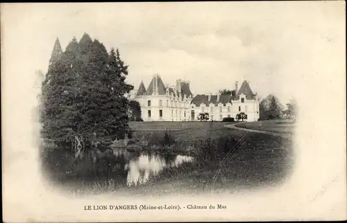 Ak Le Lion d'Angers Maine et Loire, Château du Mas