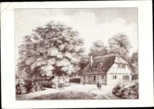 Künstler Ak Hamburg Mitte Horn, Blick auf Rauhes Haus