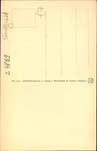 Künstler Ak Stuttgart in Baden Württemberg, Kirchstraße