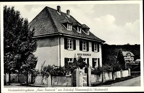 Ak Flammersfeld im Westerwald, Kindererholungsheim Haus Roseneck