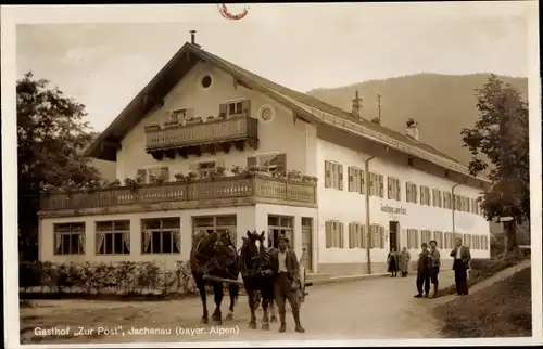 Ak Jachenau in Oberbayern, Gasthof Zur Post