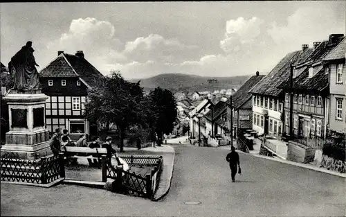 Ak Sankt Andreasberg Braunlage im Oberharz, Breite Straße, Denkmal