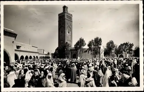 Ak Casablanca Marokko, La Grande Mosquee de la Ville Indigene