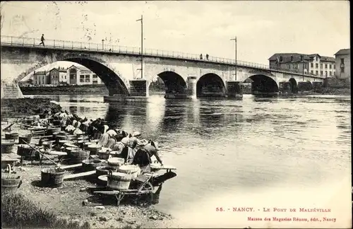 Ak Nancy Meurthe et Moselle Lothringen, Le Pont de Malzéville