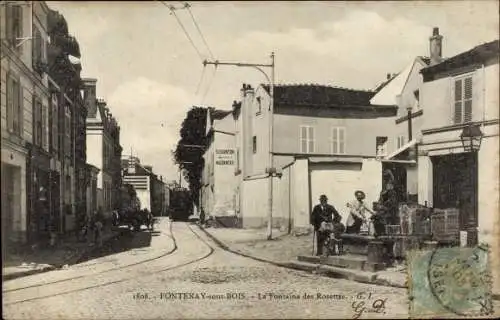 Ak Fontenay sous Bois Hauts de Seine, La Fontaine des Rosettes