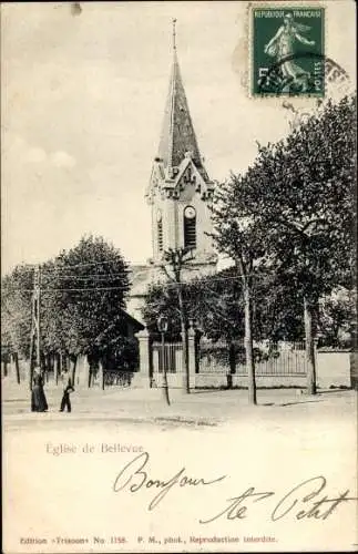 Ak Bellevue Hauts de Seine Frankreich, Eglise de Bellevue