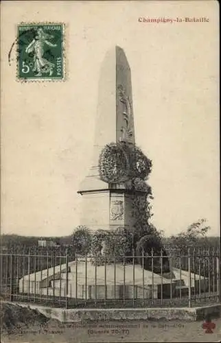 Ak Champigny la Bataille Val de Marne, Monument de la Cote d'Or