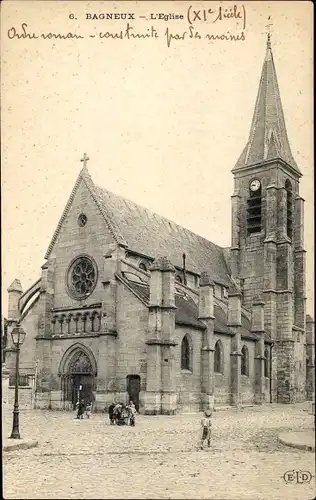 Ak Bagneux Hauts de Seine, L'Eglise