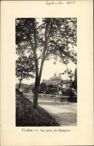 Ak Verdun Meuse, Vue prise des Remparts