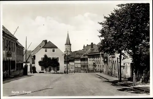 Ak Sayda im Erzgebirge, Ortspartie, Kirche