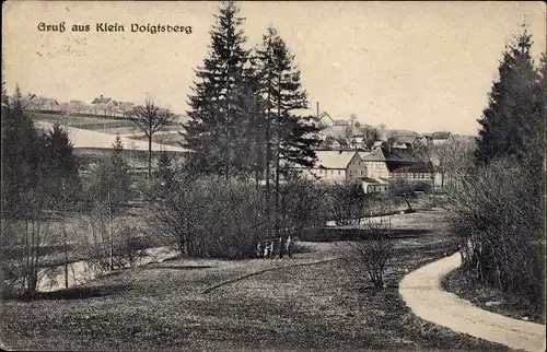 Ak Voigtsberg Oelsnitz, Ortspartie mit Kindern