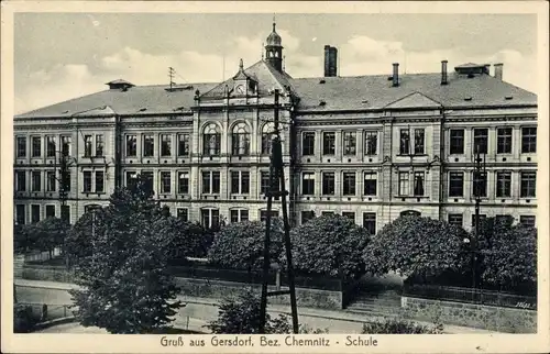 Ak Gersdorf in Sachsen, Zentralschule
