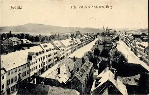 Ak Rochlitz an der Mulde, Totalansicht, Rochlitzer Berg