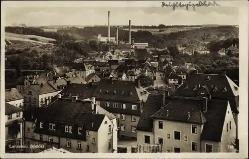 Ak Lunzenau in Sachsen, Blick auf den Ort