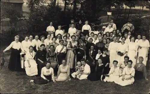 Foto Ak Sayda im Erzgebirge, Schützenfest, Gruppenaufnahme