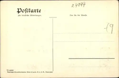 Ak Lindenfels im Odenwald Hessen, Gesamtansicht der Ortschaft, Hotel Darmstädter Hof