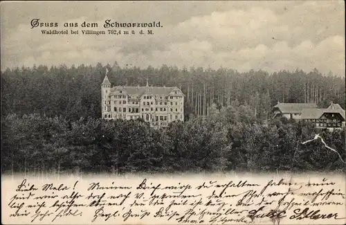 Ak Villingen Schwenningen im Schwarzwald, Waldhotel