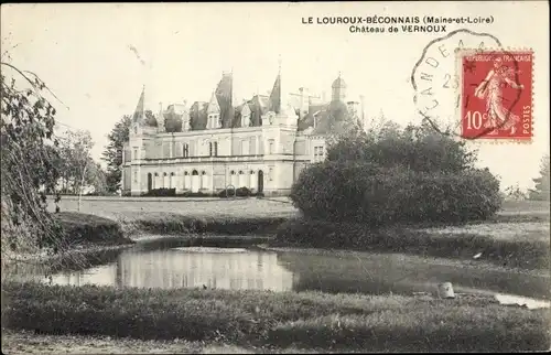 Ak Le Louroux Béconnais Maine et Loire, Château de Vernoux