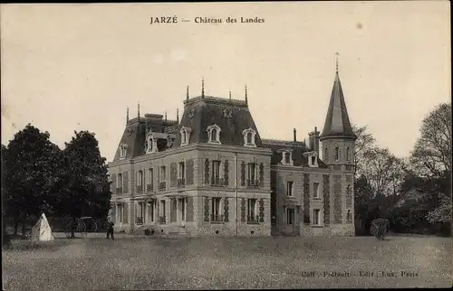 Ak Jarzé Maine et Loire, Château des Landes