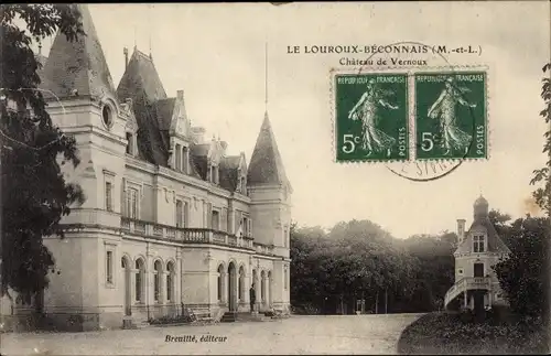 Ak Le Louroux Béconnais Maine et Loire, Château de Vernoux