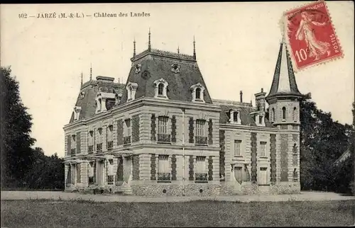 Ak Jarzé Maine et Loire, Château de Landes