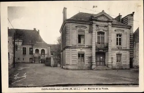 Ak Ingrandes Maine-et-Loire, La Mairie et la Poste