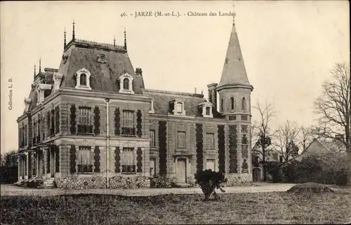 Ak Jarzé Maine et Loire, Château des Landes