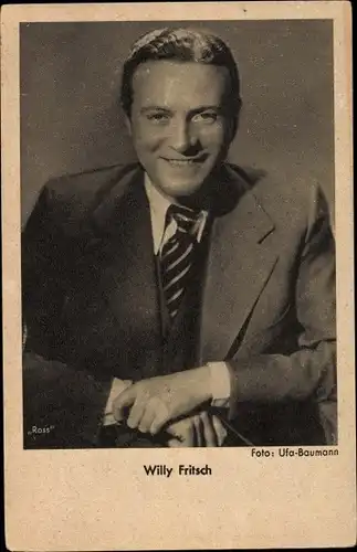 Ak Schauspieler Willy Fritzsch, Portrait