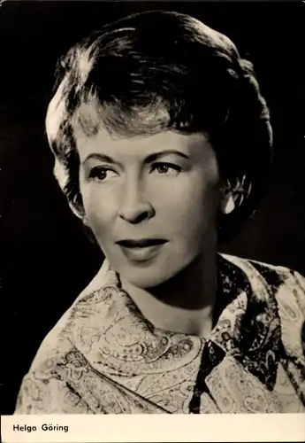 Ak Schauspielerin Helga Göring, DEFA Film, Sheriff Teddy, Minna von Barnhelm, Portrait