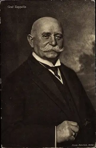 Ak Luftfahrtpionier und Erfinder Ferdinand Graf von Zeppelin, Portrait
